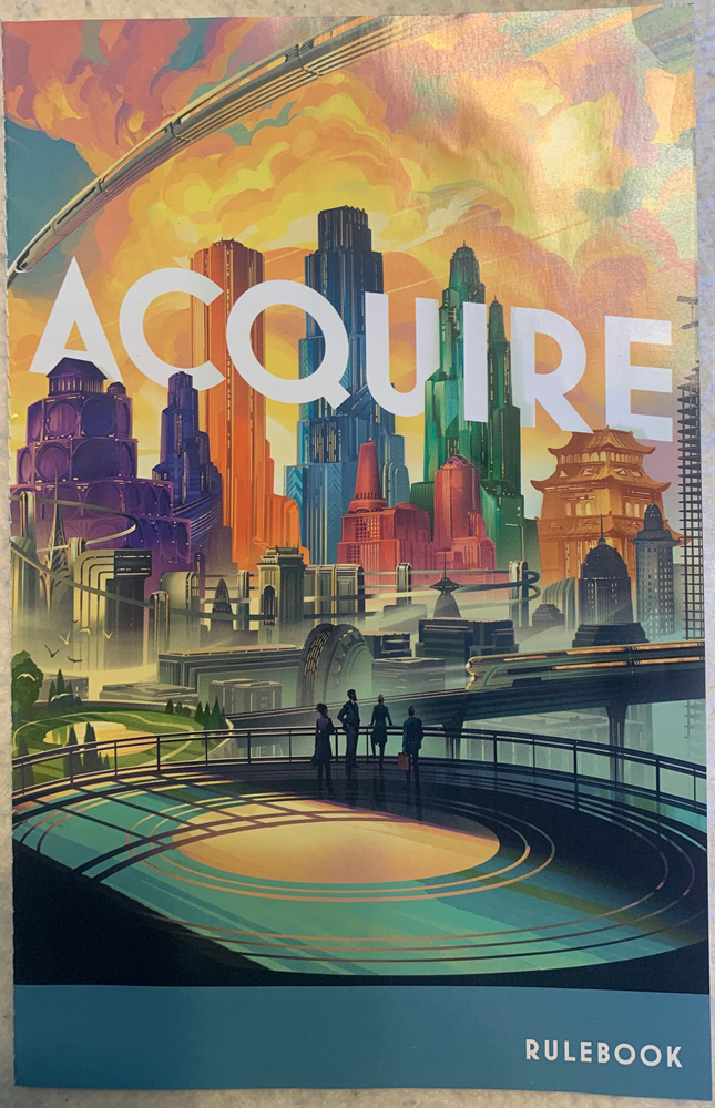 2023 Renegade Edition of ACQUIRE Rules Booklet Cover
